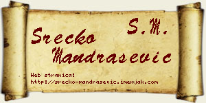Srećko Mandrašević vizit kartica